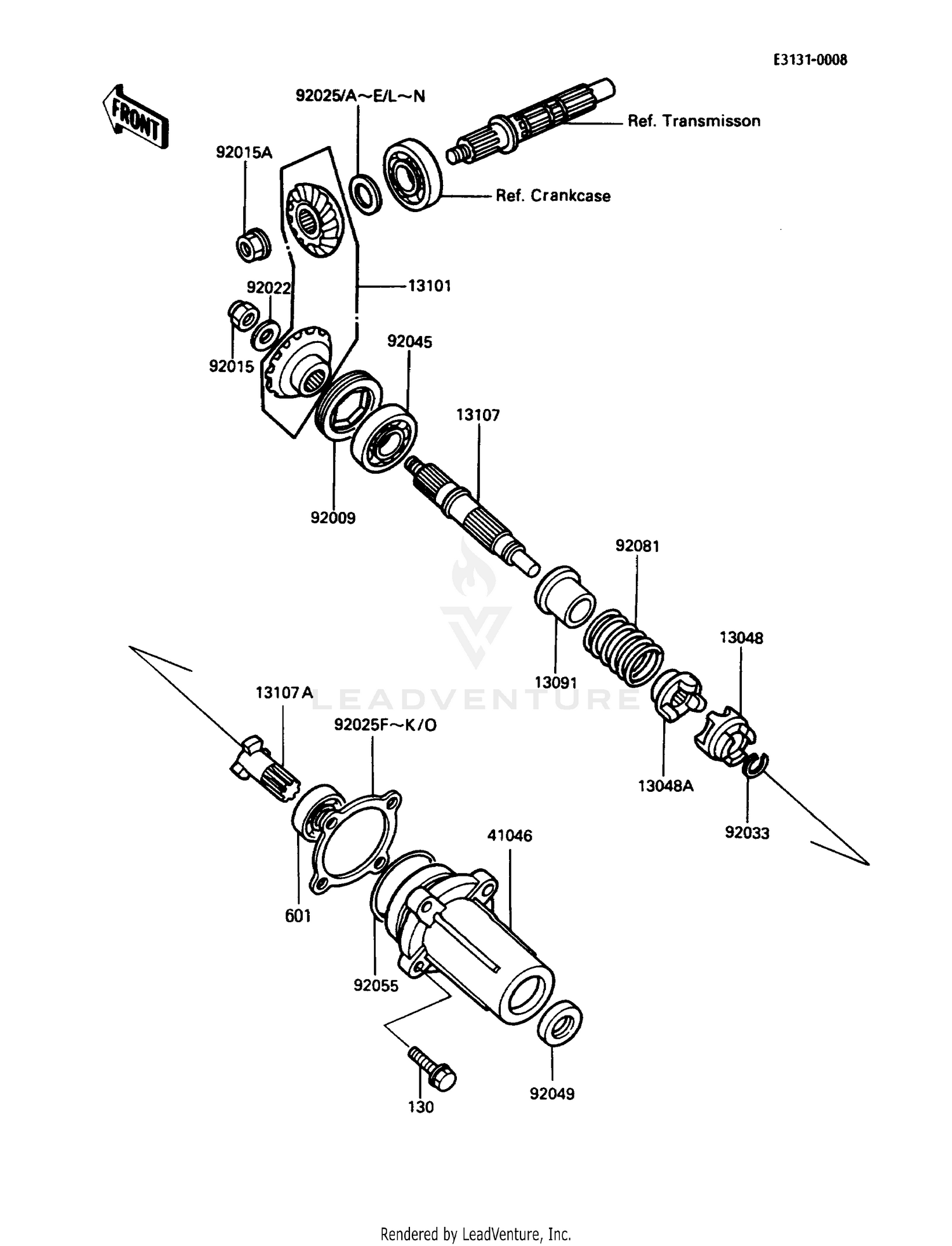 FRONT BEVEL GEAR