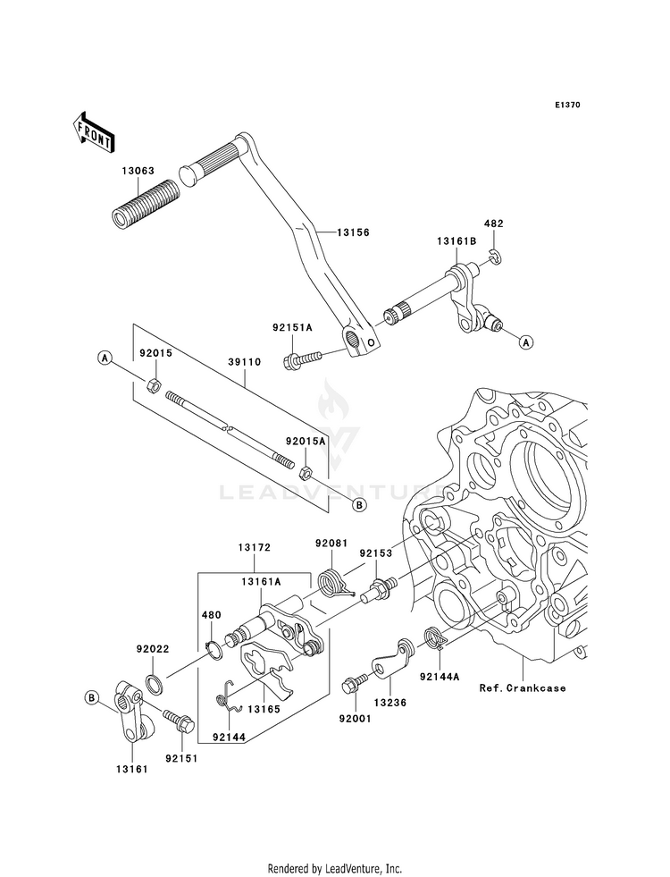 Gear Change Mechanism Schematic