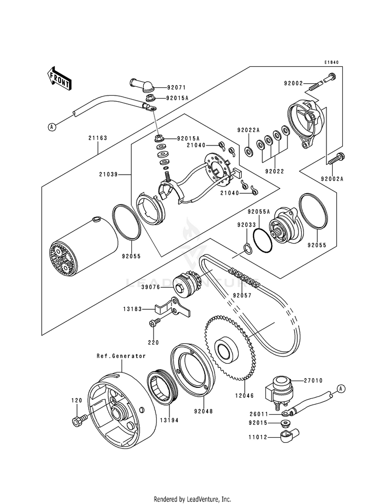 Starter Motor (Klf300-B1) Schematic