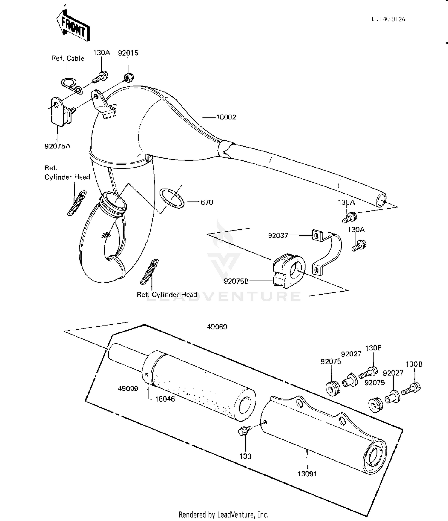 MUFFLER (KX125-B2)