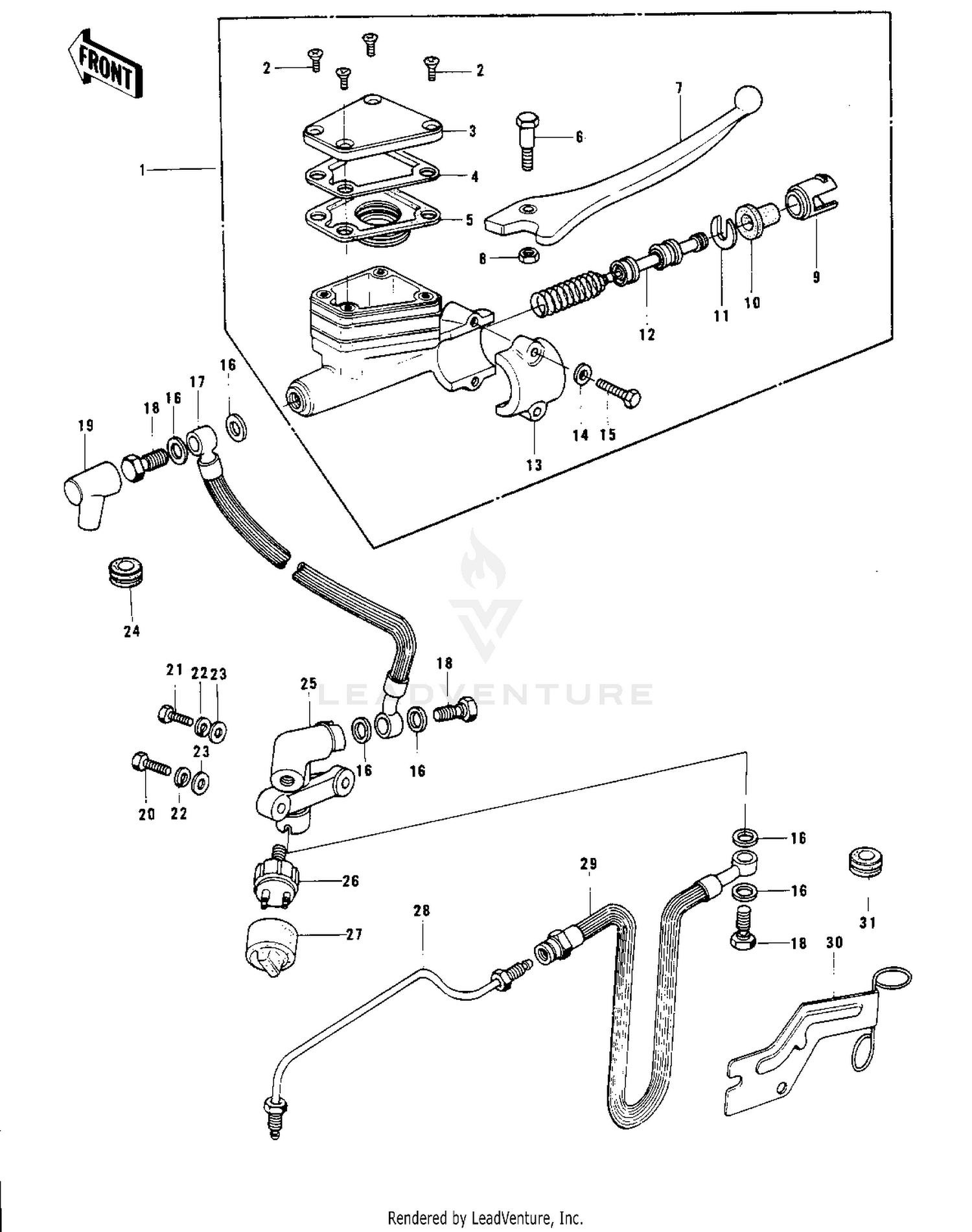 FRONT MASTER CYLINDER (KH400-A5)