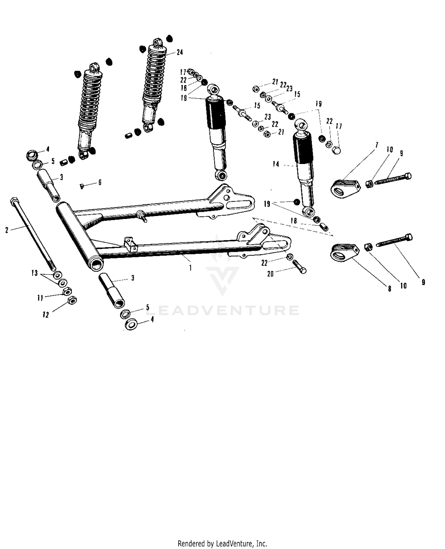 SWING ARM/SHOCK ABSORBERS A1-A7SS