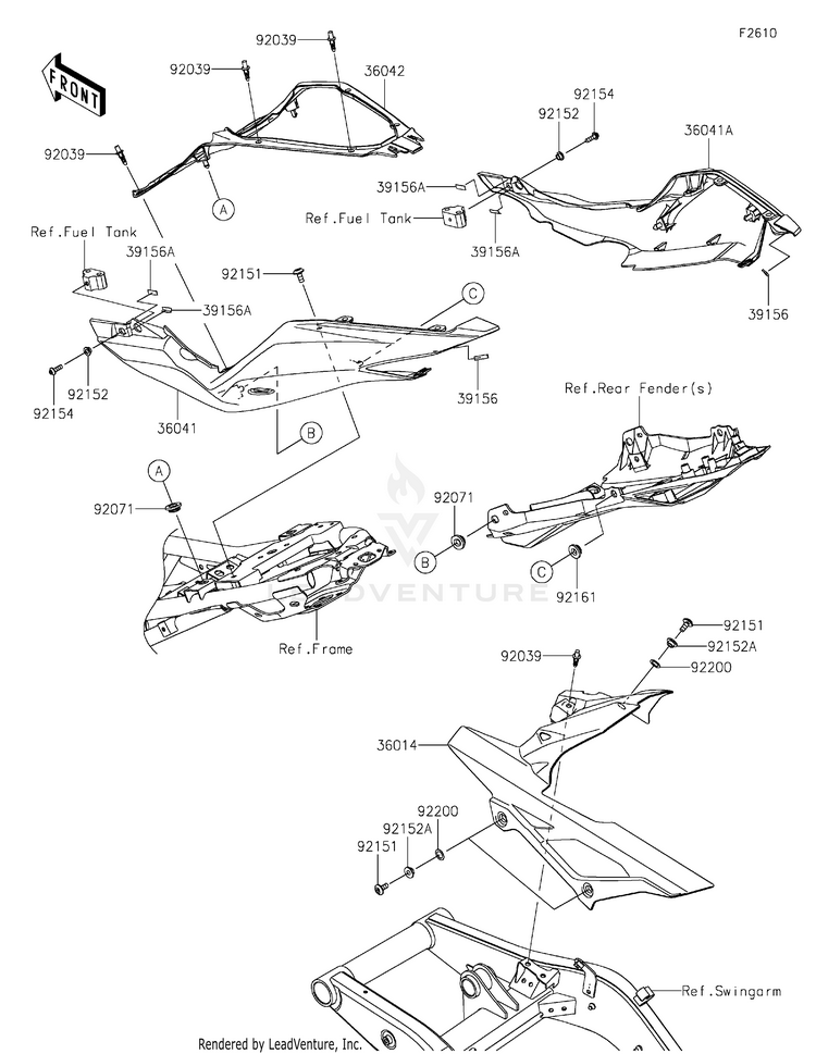 Side Covers/Chain Cover Schematic