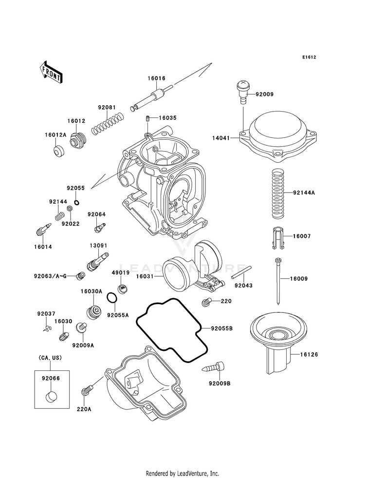 Carburetor Parts Schematic
