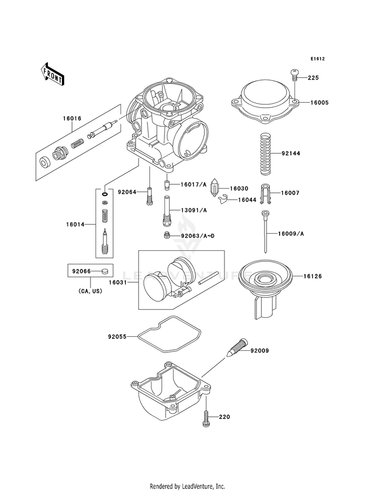 Carburetor Parts Schematic