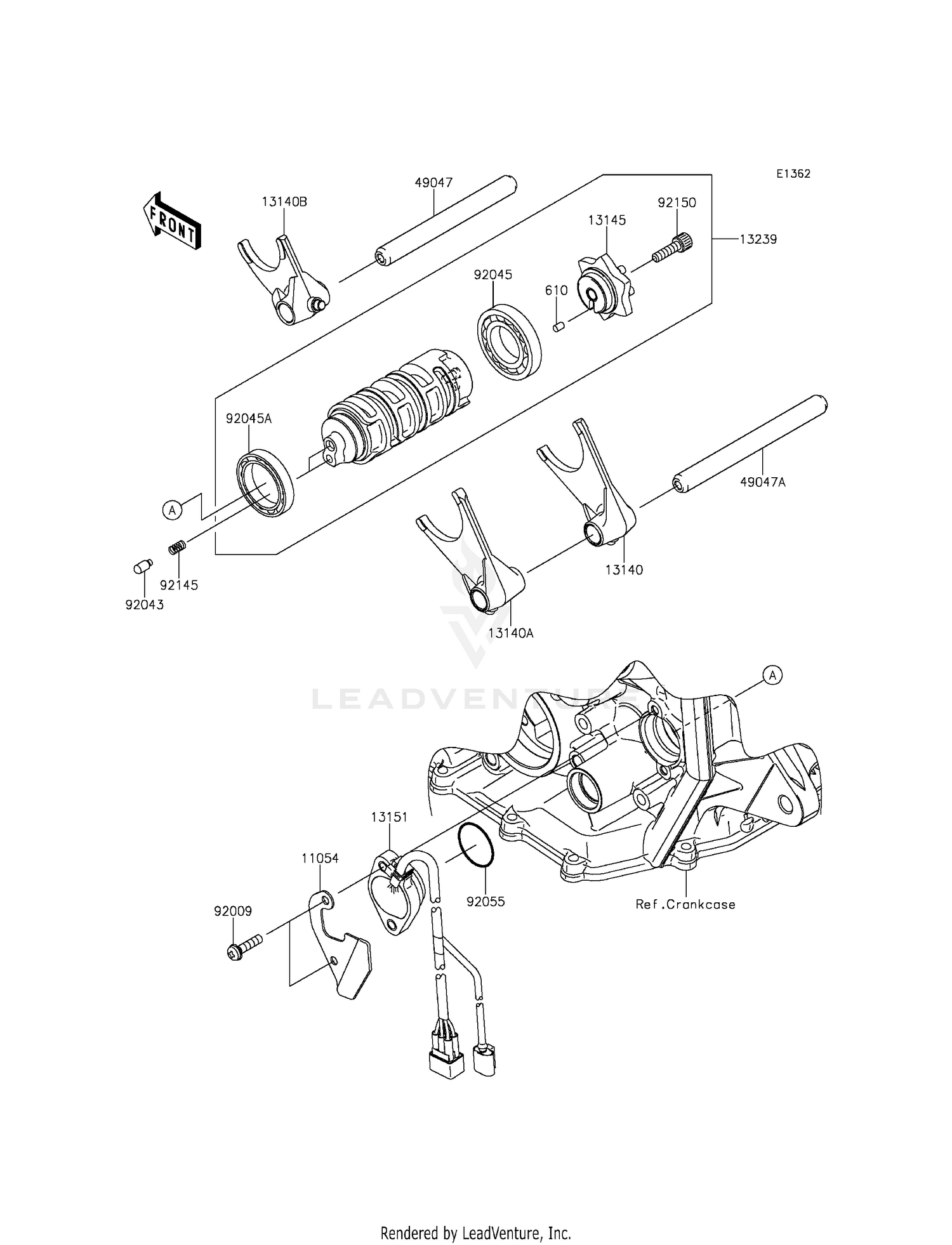 GEAR CHANGE DRUM/SHIFT FORK(S)