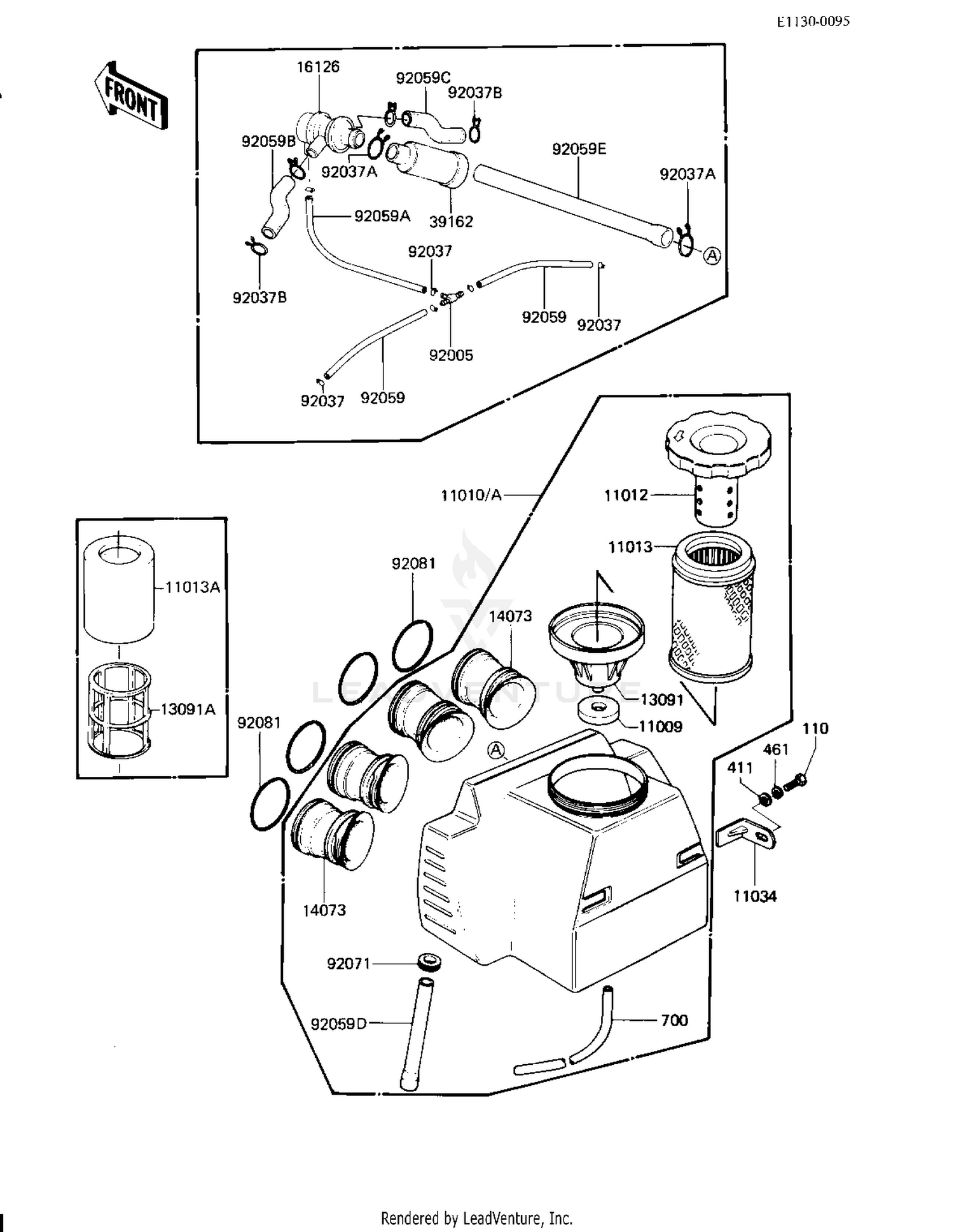 AIR CLEANER ('83 H3)