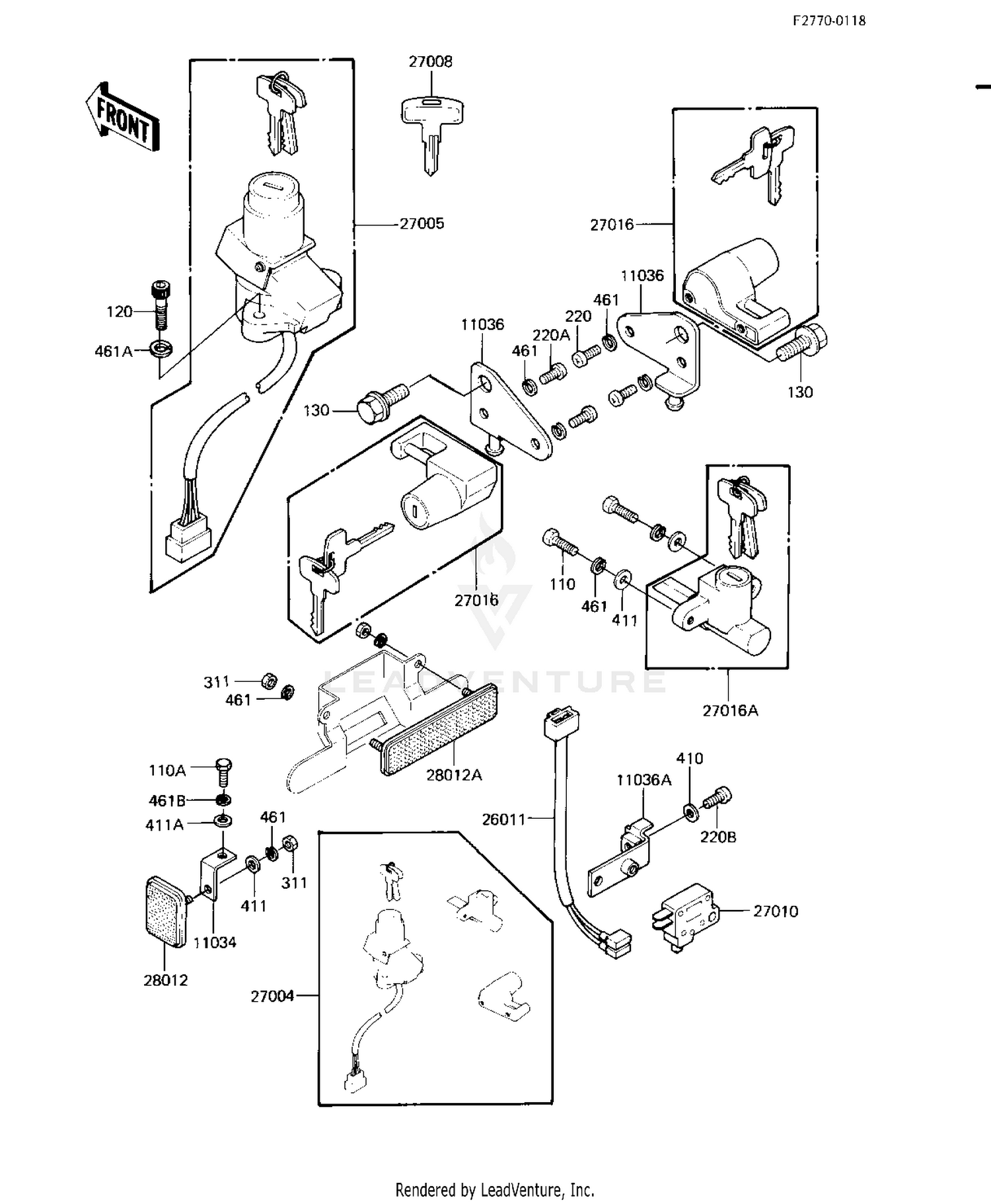 IGNITION SWITCH/LOCKS/REFLECTORS