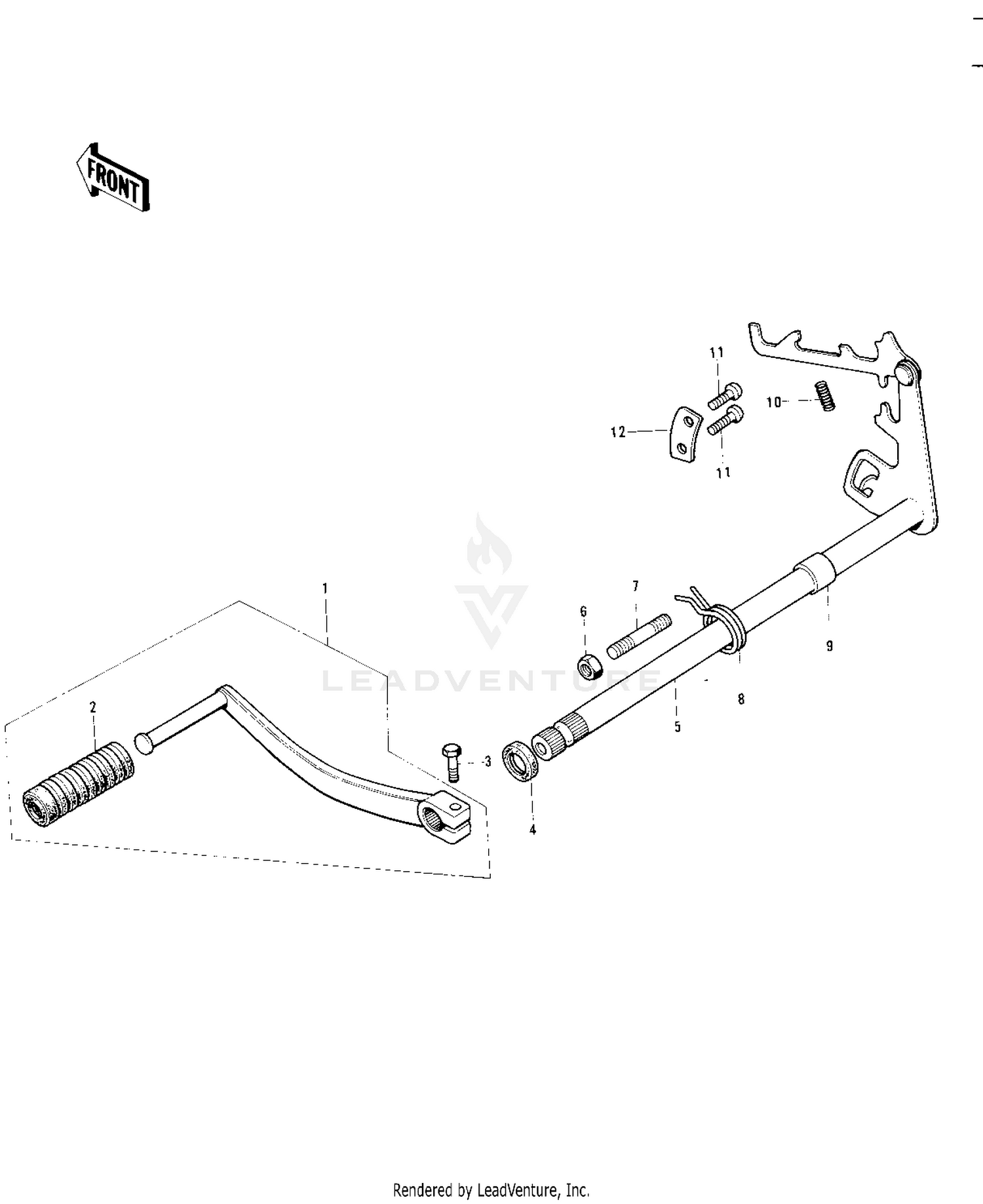 GEAR CHANGE MECHANISM ('74-'75)