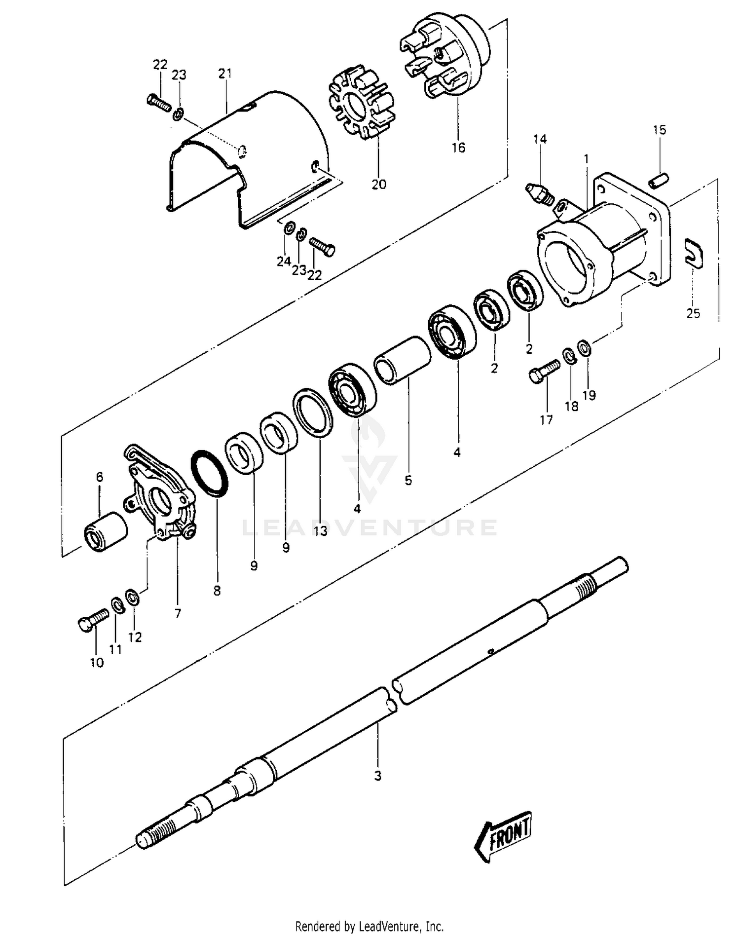 DRIVE SHAFT ('84-'86 JS440-A8/A9/A10)