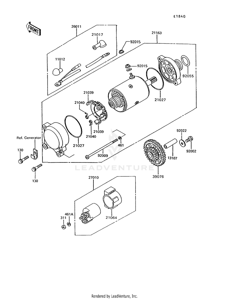 Starter Motor (Zg1200-B6) Schematic