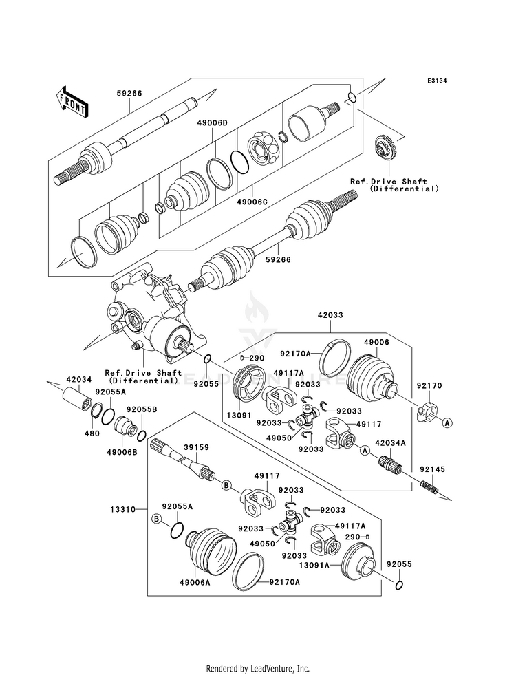 Drive Shaft (Front) Schematic