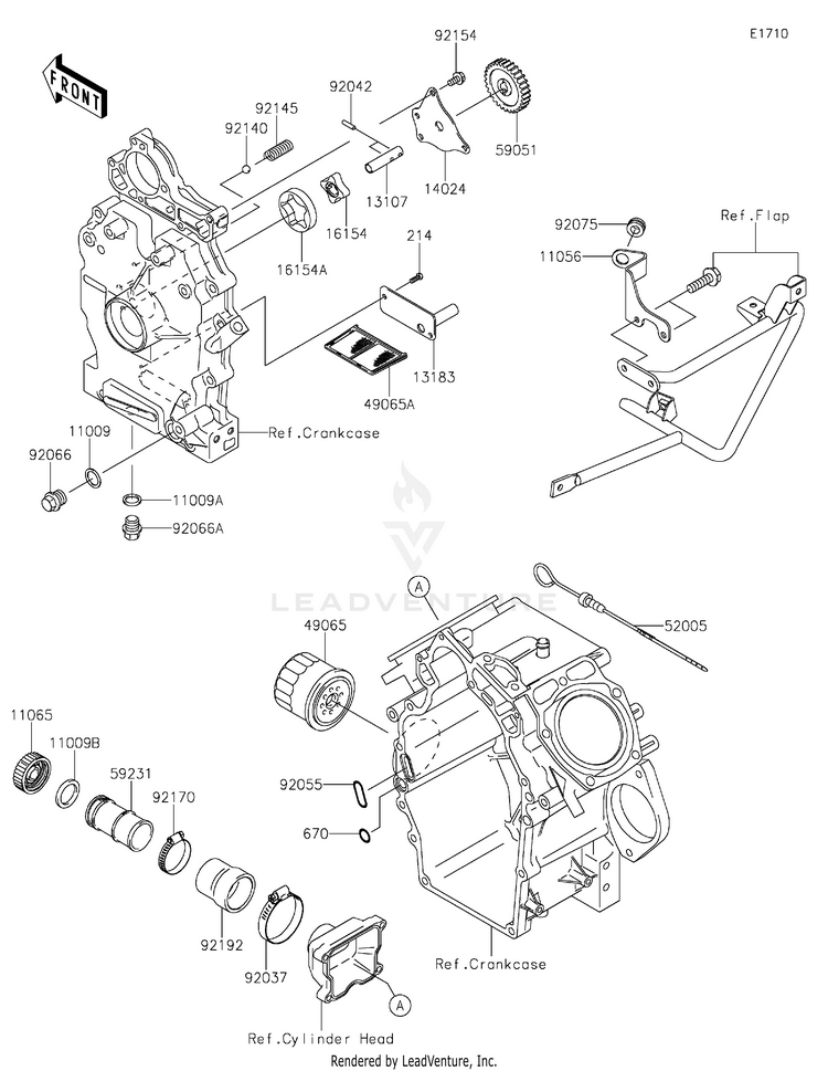 Oil Pump/Oil Filter Schematic