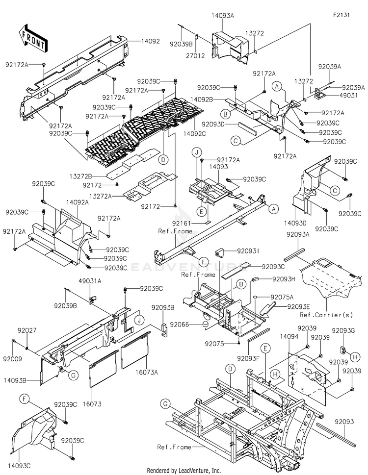 Frame Fittings(Rear) Schematic