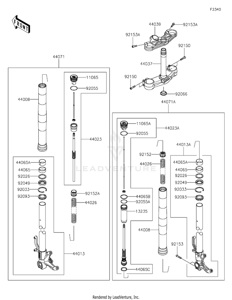Front Fork Schematic
