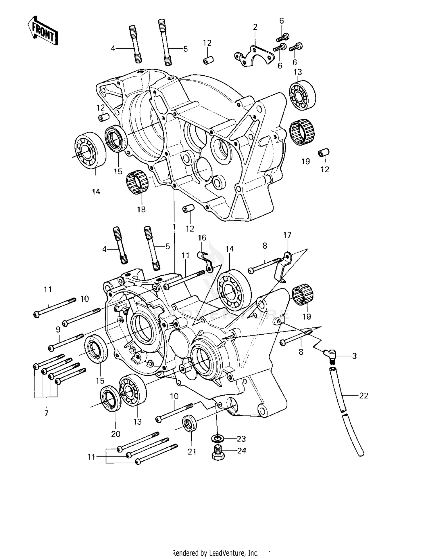 CRANKCASE ('80 A1)