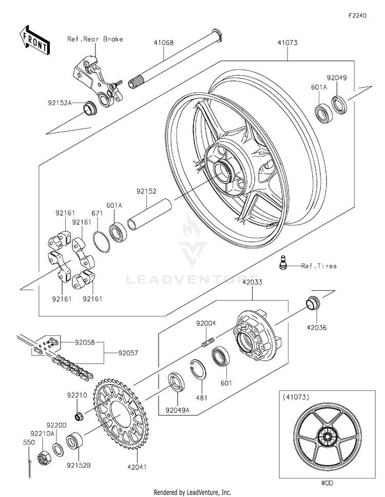 Rear Wheel/Chain Schematic