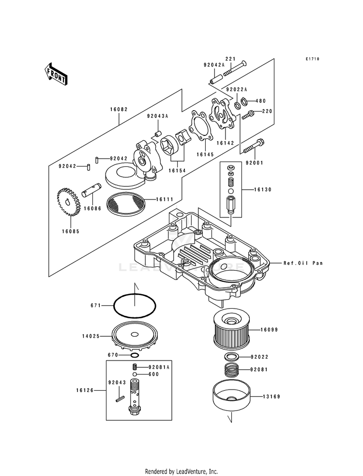 Oil Pump/Oil Filter Schematic