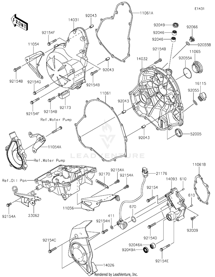 Engine Cover(S) Schematic