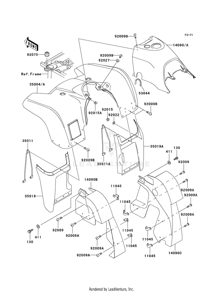 Front Fender(S) Schematic