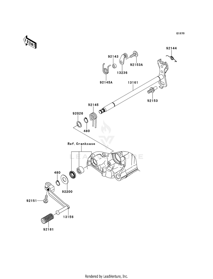 Gear Change Mechanism Schematic