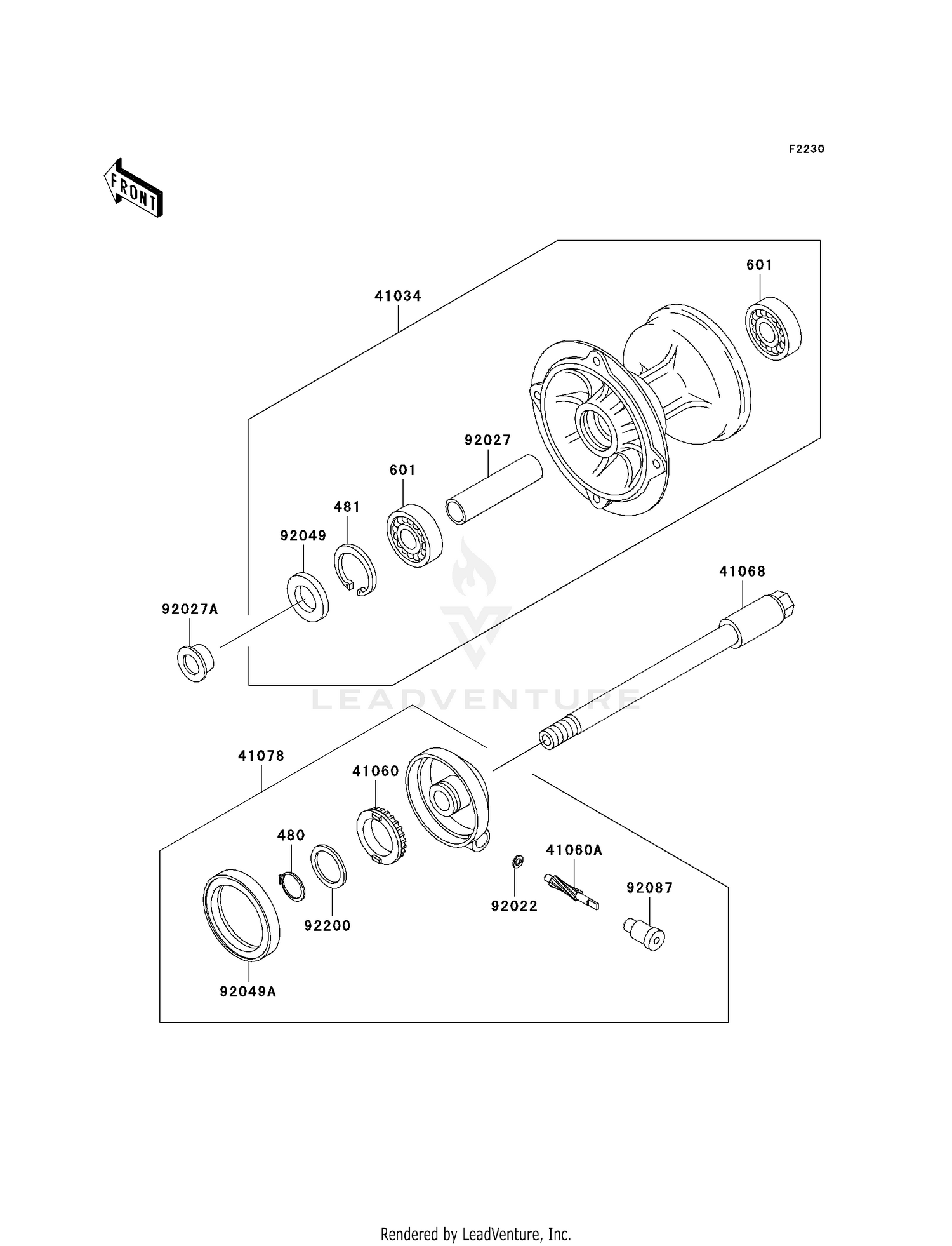 FRONT HUB