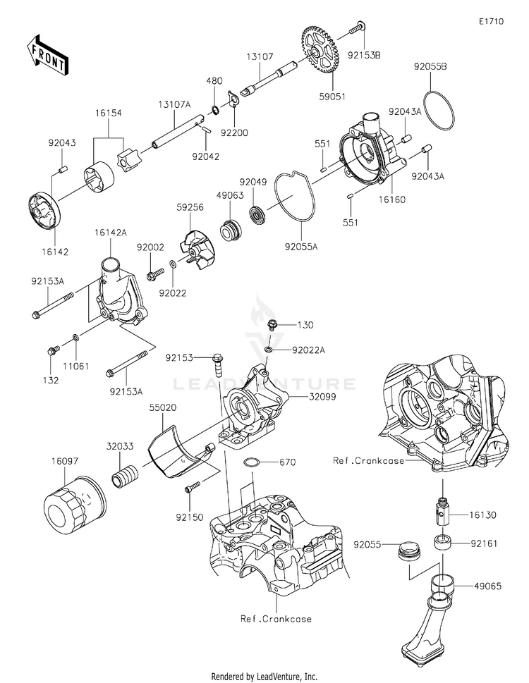 Oil Pump/Oil Filter Schematic