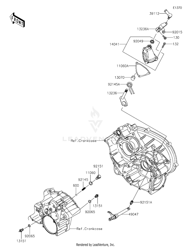 Gear Change Mechanism Schematic