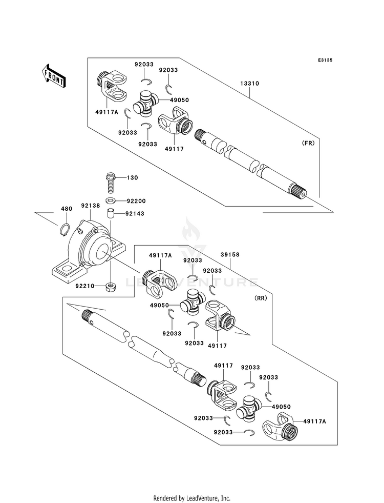Drive Shaft-Propeller Schematic