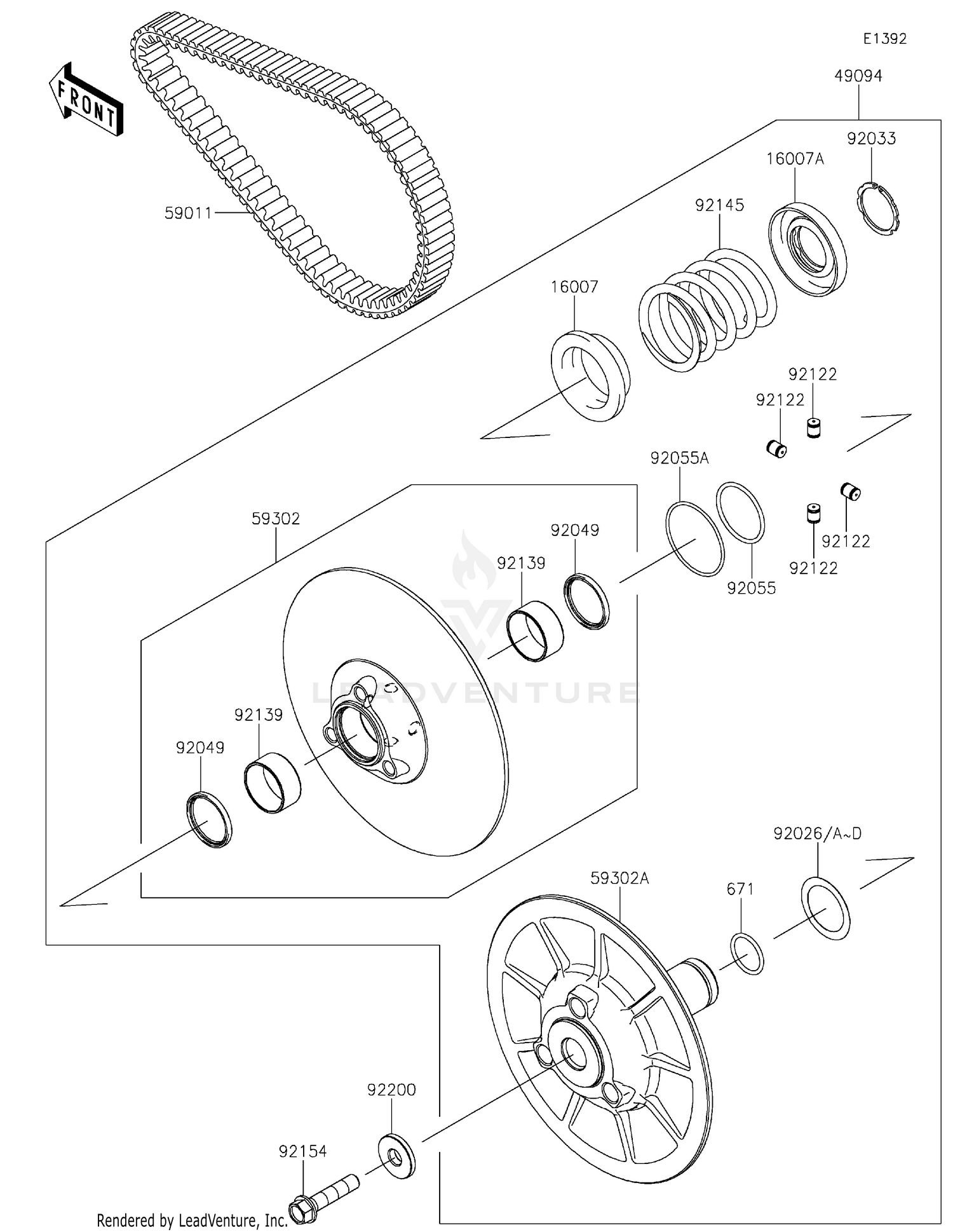 Driven Converter/Drive Belt