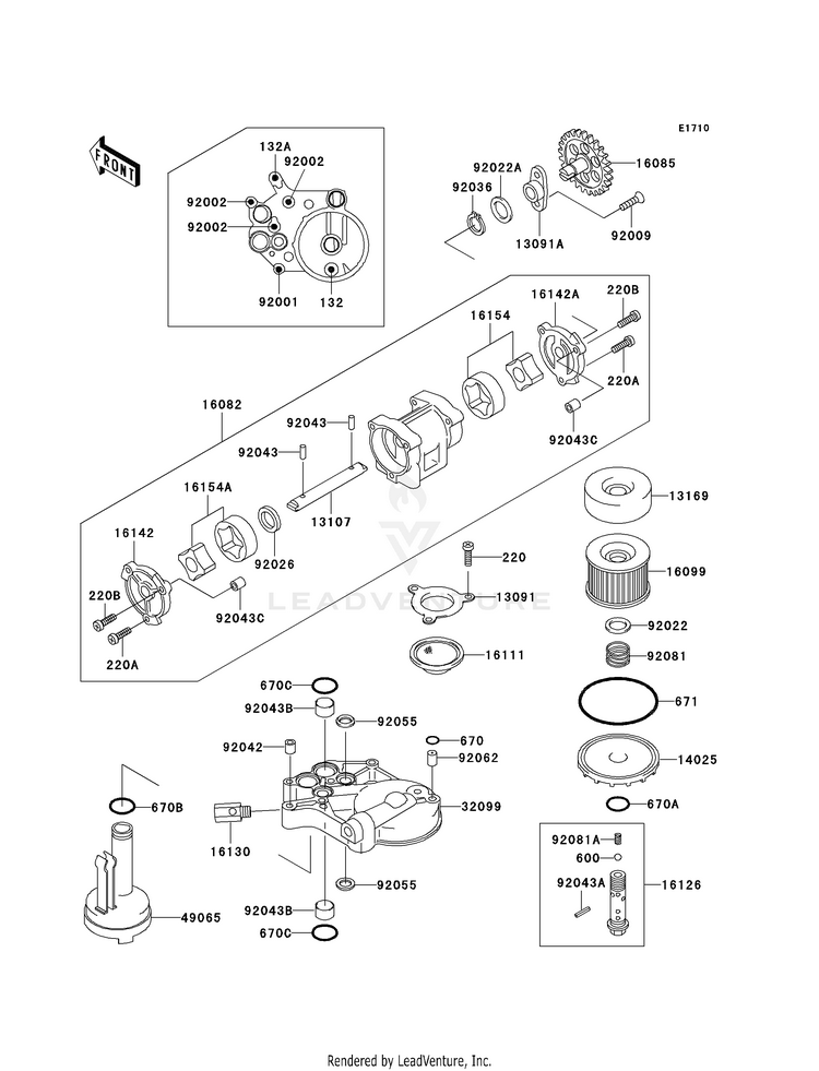 Oil Pump/Oil Filter Schematic