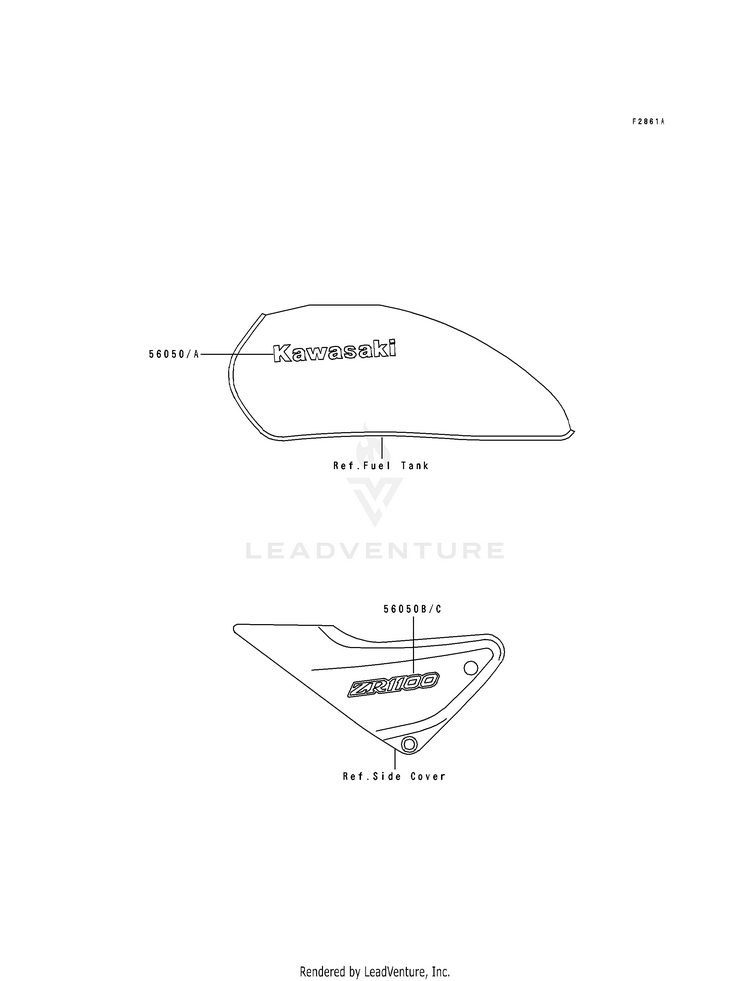 Decals (Zr1100-A2/A3/A4) Schematic