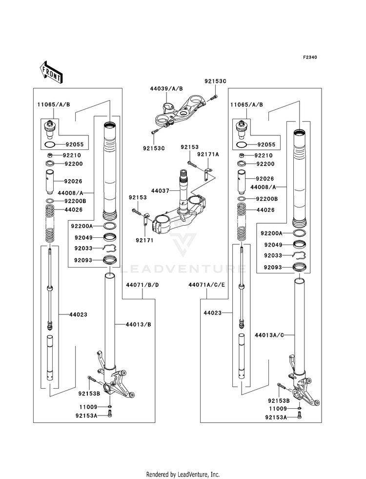 Front Fork Schematic