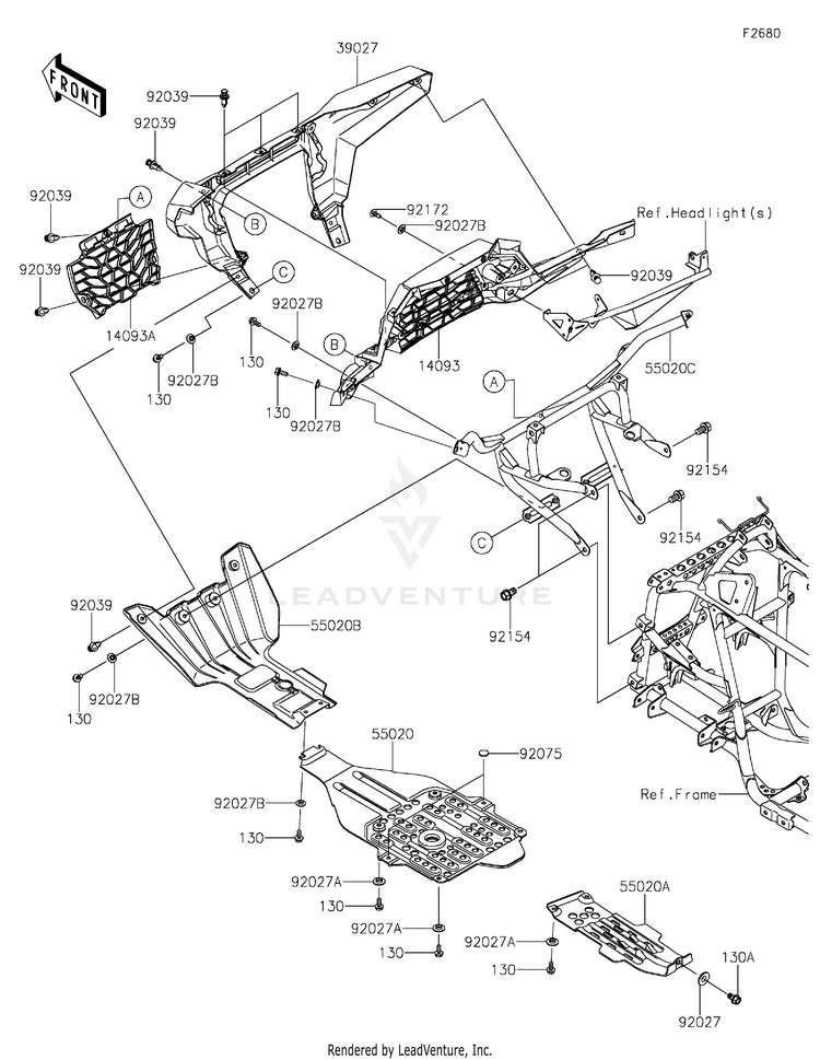 Guard(S) KVF750RRFNN Brute Force 750 LE (2024) Schematic