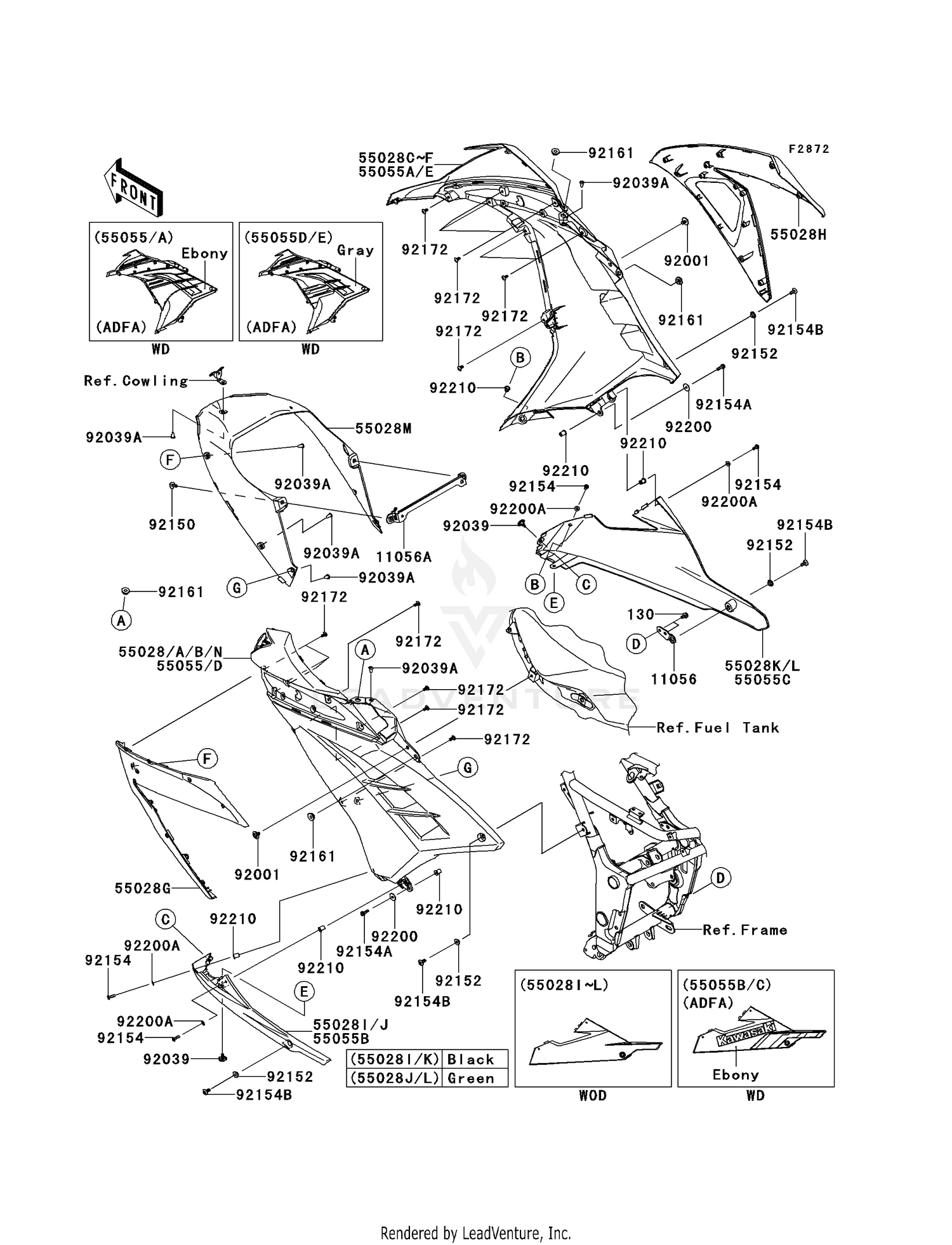 COWLING LOWERS (ADF-AEF)