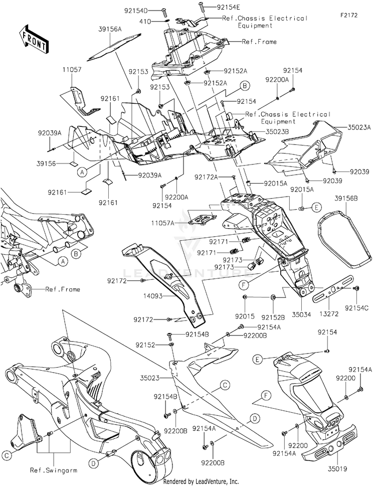Rear Fender(S) Schematic