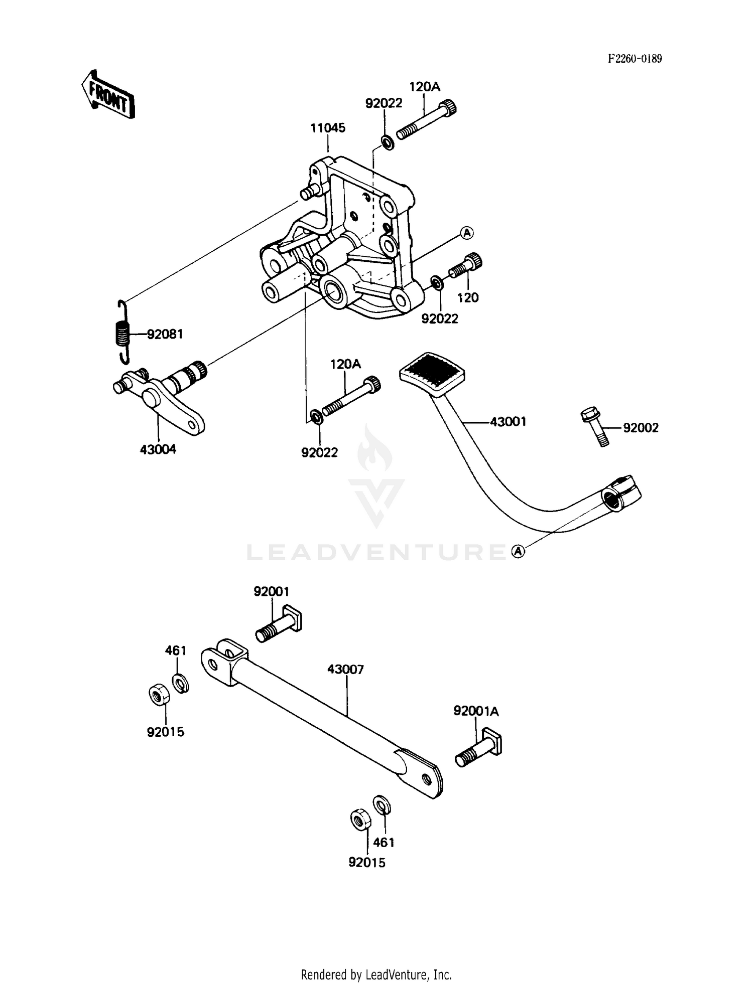 BRAKE PEDAL/TORQUE LINK