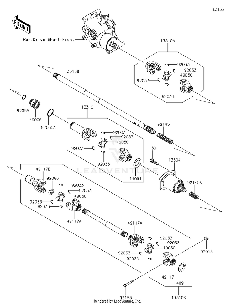 Drive Shaft-Propeller Schematic