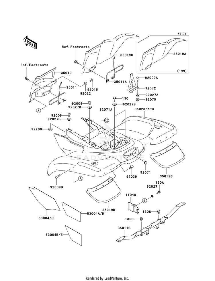 Rear Fender(S) Schematic