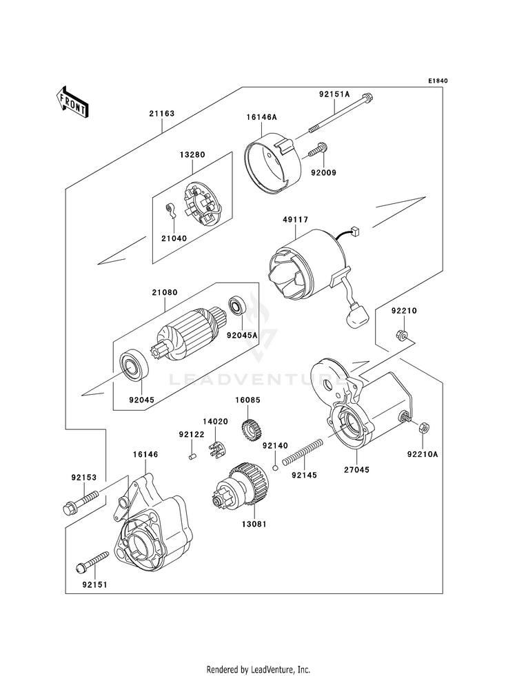 Starter Motor Schematic