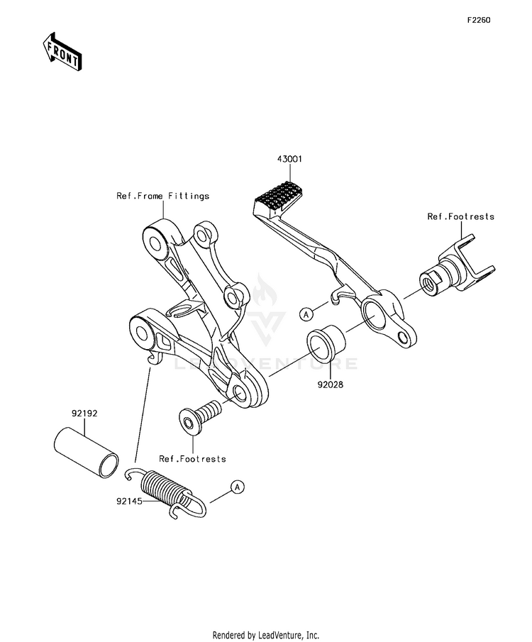 Brake Pedal/Torque Link Schematic