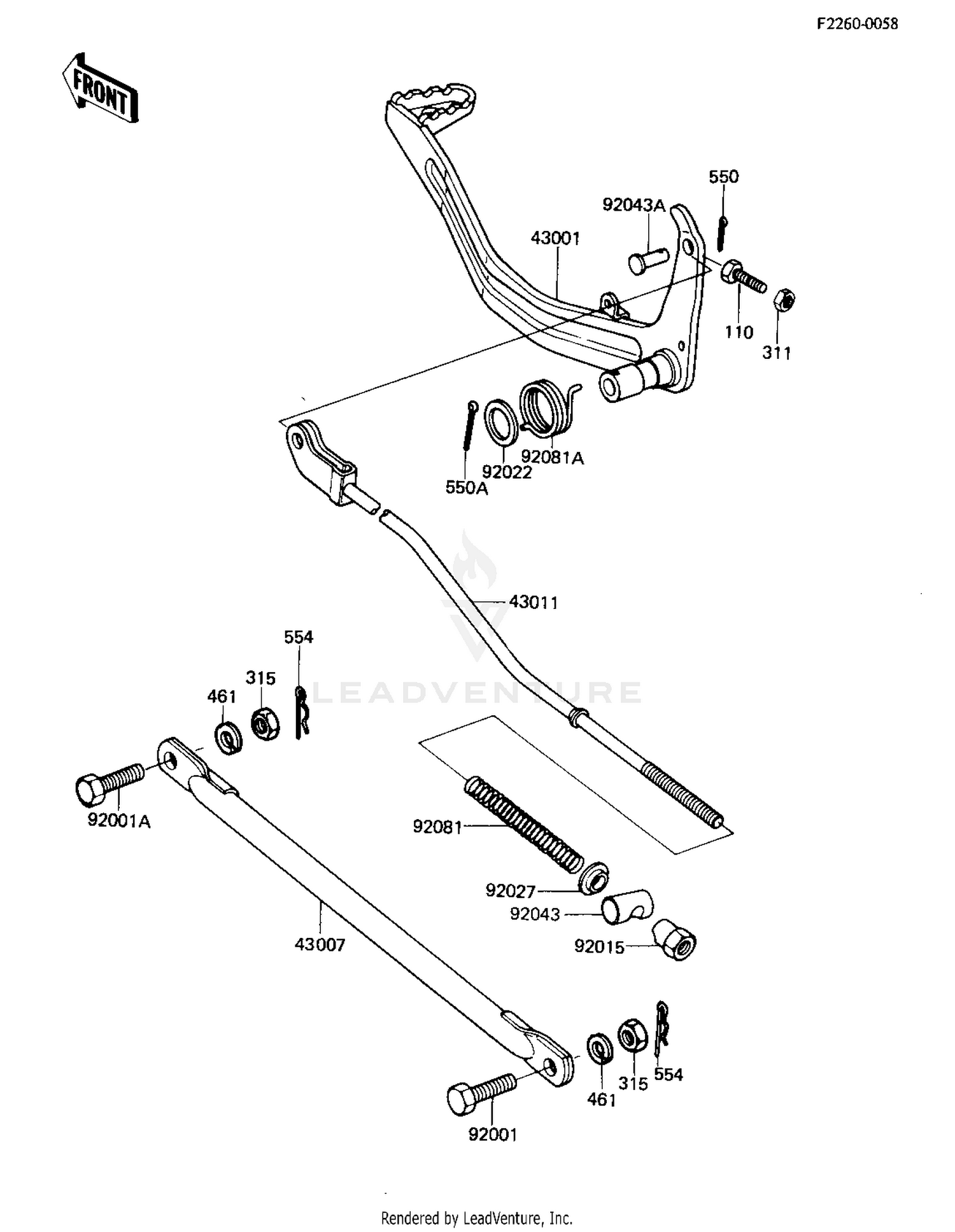 BRAKE PEDAL/TORQUE LINK