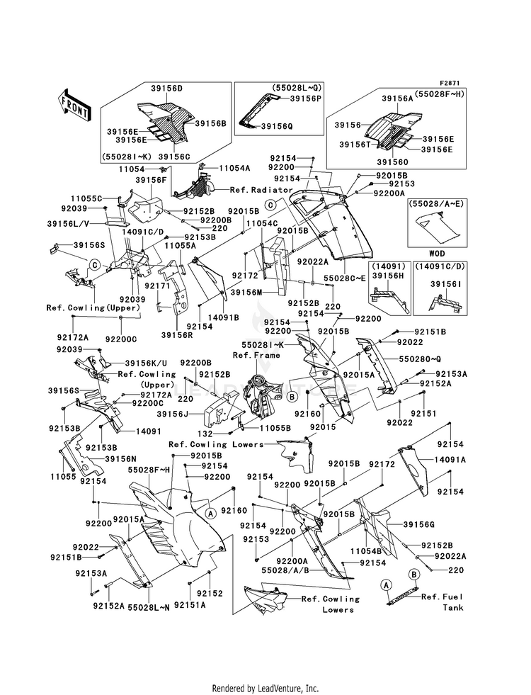 Cowling (Center) Schematic