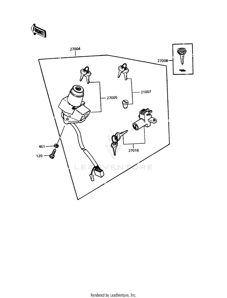 Ignition Switch/Locks/Reflectors Schematic