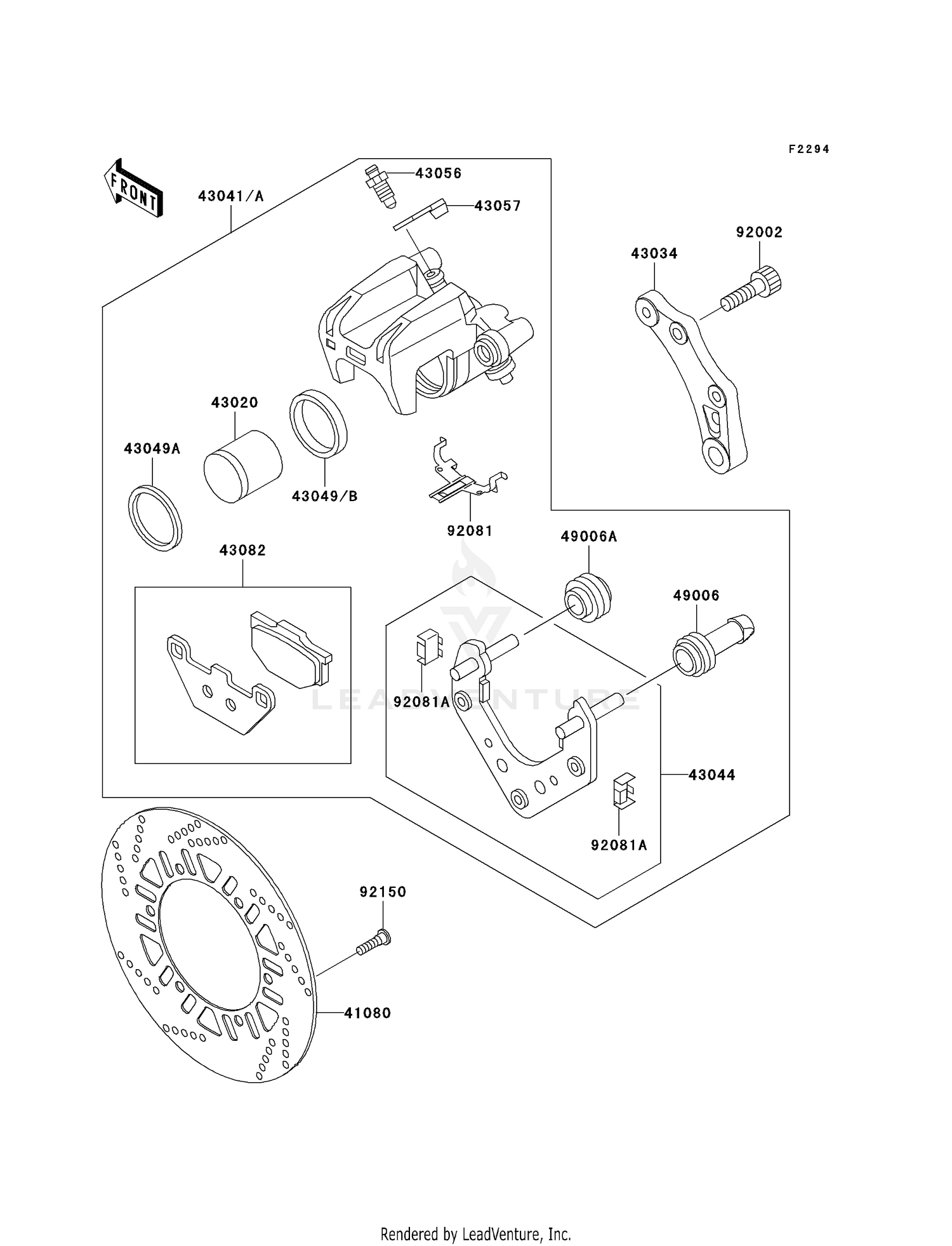 REAR BRAKE (ZG1000-A15-A18)