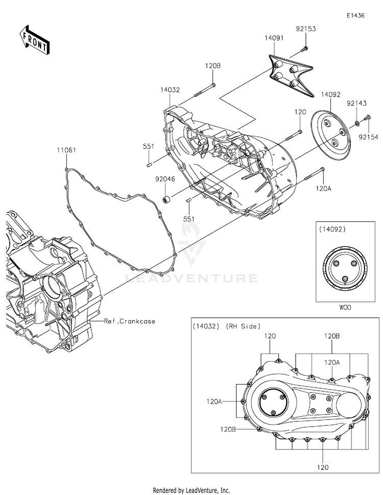 Right Engine Cover(S) Schematic