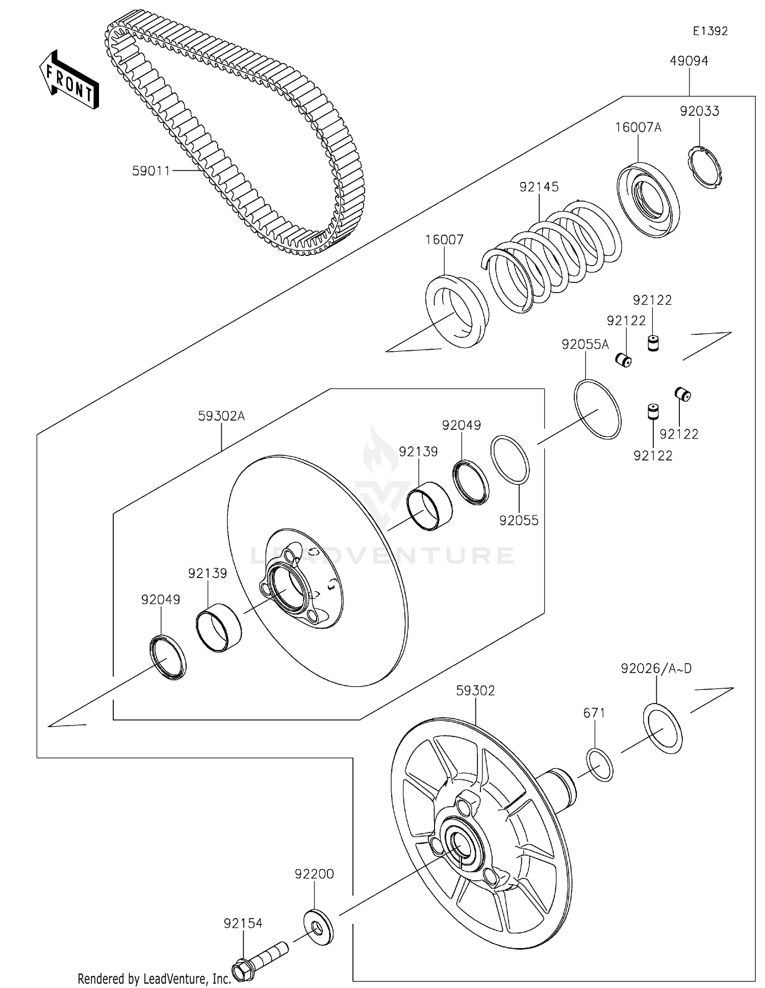 Driven Converter/Drive Belt