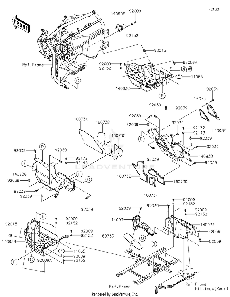 Frame Fittings(Front) Schematic