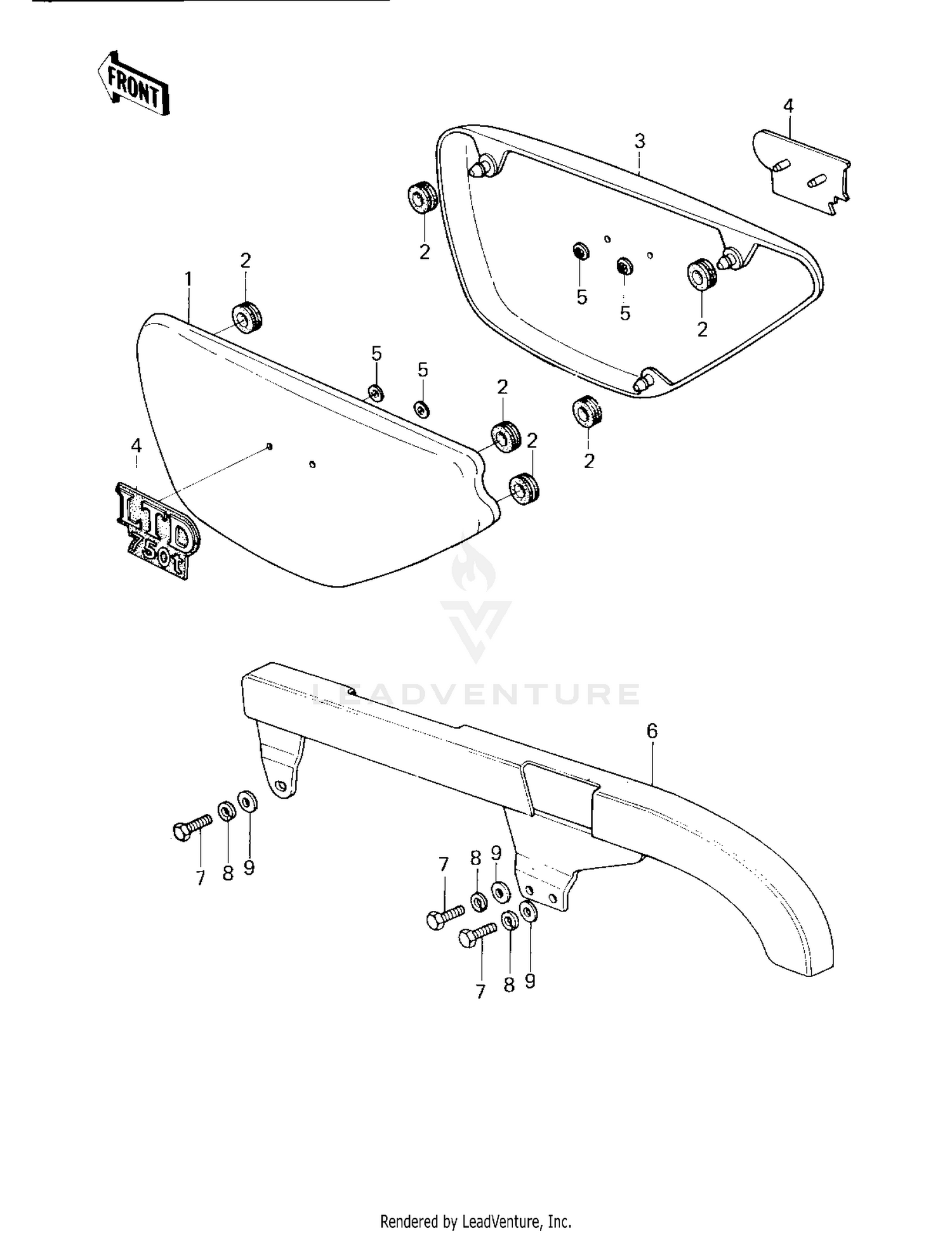 SIDE COVERS/CHAIN COVER