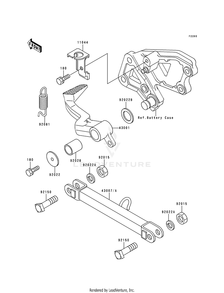 Brake Pedal/Torque Link Schematic
